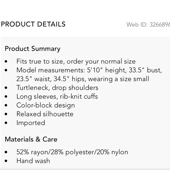 Free people block color rayon/poly/nylon sweater Small (but a generous small) - Picture 7 of 8